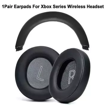 1 Pair Soft Sponge Headphones Ear Pads Replacement Earmuffs For Xbox Series X/S One Wireless Headset Cushion Covers Accessories
