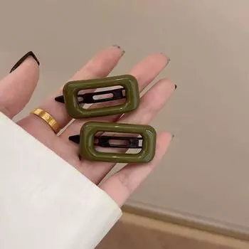 1 pair Square Hair Clips All Match Headwear New Hair Accessories