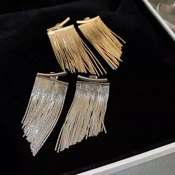 1 пара серег-гвоздиков в богемном стиле, яркий блеск, геометрическая гальваника, декоративный подарок, длинные золотистый