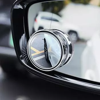 1 пара автомобильных зеркал для слепых зон, круглая присоска, вращающееся на 360 ° супер прозрачное стекло, универсальное внедорожник, грузовик, авто, широкоугольное зеркало заднего вида, зеркало заднего вида, реверсивное синий