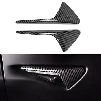 1 пара для Tesla Model 3 YXS боковая камера защитный чехол из углеродного волокна ABS для Tesla Model 3 Model Y автомобильные аксессуары B