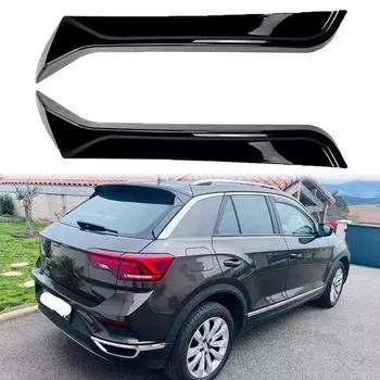 1 пара глянцевых черных спойлеров на заднее стекло для VW T-ROC R R-Line A11 MK1 2017-2024