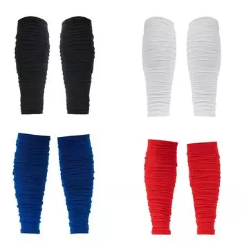 1 пара накладок на ноги в дополнение к носкам Grip Socks для компрессии голени для футбола, американского футбола, баскетбола, подберите комплект формы для своей команды красный