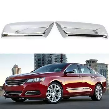 1 пара полностью хромированных накладок на зеркало заднего вида для Chevrolet Impala 2014 - украшение для стайлинга автомобиля 1 Pair