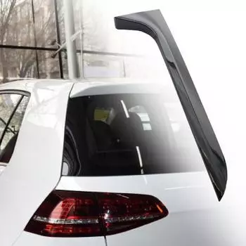 1 пара спойлеров для автомобиля, легкая глянцевая установка, прочный черный боковой спойлер на заднее окно