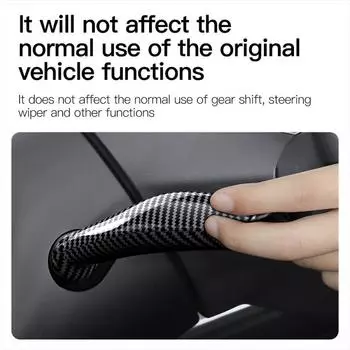1 пара YZ Carbon Fiber рулевое колесо Whift защитный чехол для Tesla Model 3 Y ABS автомобильная колонка ручка переключения передач декоративный чехол для Tesla углеродного волокна черного