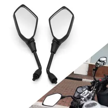1 пара зеркал заднего вида для мотоцикла KAWASAKI Z900 ER6N Z800 Z750 Z1000SX Honda CRF 450 CRF XR XL 85, выпуклая сторона