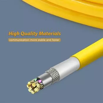1 PC Applicable OBD on Board Diagnostic Connectors Network Extension Cable ENET Crystal Head Interface Data Cable жёлтый