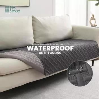 1 PC Double-Sided Dog Blanket Anti-fouling Soft Pet Bed Cover Double-Sided Protective Furniture Sofa Sofa Car Suitable for Puppi 30x30inch серый