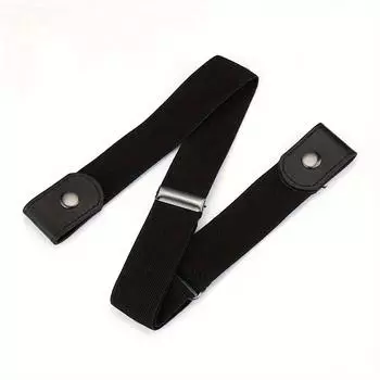 1 Pc No Trace Invisible Elastic Belt Casual Unisex Comfortable Waistband Jeans Pants Women Outdoor Decorative Stretch Belt S