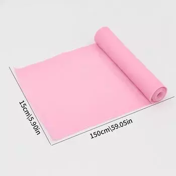 1 Pc TPE Yoga Tension Sheet Elastic Band Fitness Exercise Resistance Band Pilates Resistance Band for Home Gym Fitness Training M розовый