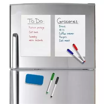 1 Pcs A4 Erasable Whiteboard Kitchen Refrigerator Organizer Planner Reminder Message Memo Erasable Whiteboard Whiteboard Message