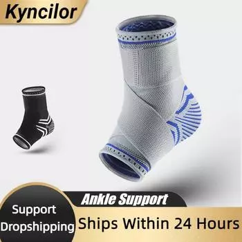 1 Pcs Ankle Support Bandage Compression Sleeve Breathable for Injury Recovery Joint Pain Basket Foot Sports Socks Tobillera XL