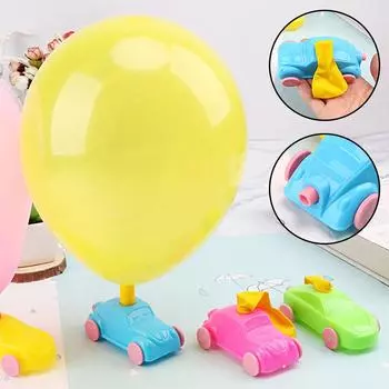 1 Pcs DIY Balloon Powered Car Recoil Force Science Technology Experiment Students Toys