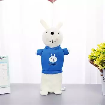 1 Pcs Kawaii Rabbit Pencil Case Cartoon Plush Toy Pencil Bag For Kids Gift Creative Stationery Pencil Pouch Bag School Supplies