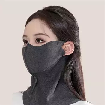 1 Pcs Neck Protector Neck Warmer Mask No Trace Thickened Motorcycle Warming Mask Uv Protection Coldproof Sun Protection Mask