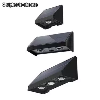 1 Pcs Solar Garden Wall Light Outdoor Waterproof illumination Warmlight Atmosphere Villa Yard Decoration for Terrace or Porch
