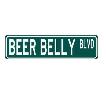1 piece, BEER BELLY Metal Tin Sign (16x4 inches/40cm*10cm) Vintage Plaque Decorative Wall Art Wall Decor Room Decor Home Decor чёрный