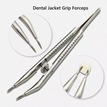1 piece Dental Jacket Grip Forceps Crown Spreader Remover dental Diamond Pin Plier Crown Telescope Tweezer Jaw