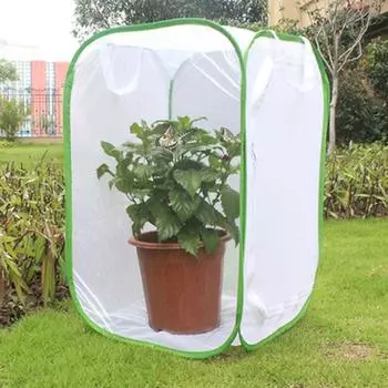 1 Piece Green Collapsible Insect Cage Mesh Insect Habitat Cage Butterfly Mantis Stick Breeding Zipper Cages Net Cloth