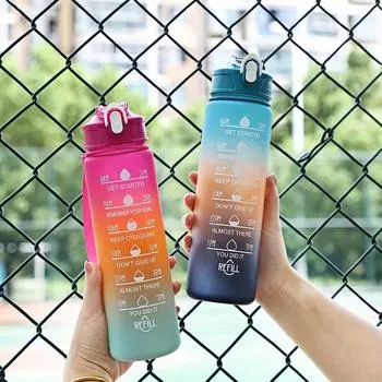 1 Piece of 750ml Gradient Leak Proof Water Hose with Time Markers, Portable and Powered, Ideal for Outdoor Activities серый