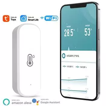 1 ПК Термогигрометр Детектор влажности Smart Wifi wifi