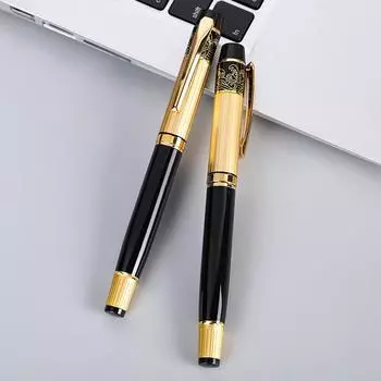 1 ручка + 2 стержня 0,5 мм металлическая ручка для подписи ручка для письма офисная шариковая ручка