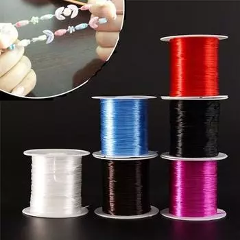 1 рулон DIY ювелирных изделий, эластичный шнур, нейлоновая веревка, новый шнур, нить, браслеты, ожерелье
