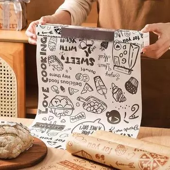 1 рулон кулинарной бумаги для выпечки Упаковка для пищевых продуктов Термостойкая Экологичная фритюрница Безопасная антипригарная бумага для выпечки Продукты питания
