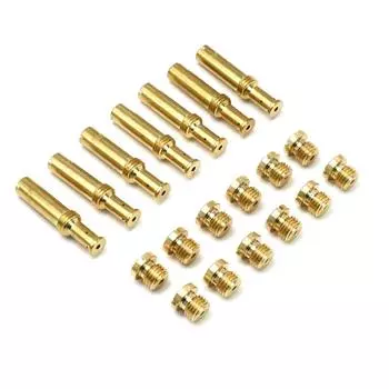 1 Set Carburetor Main Intermediate Jet Kit Copper Carb 350995 Fit For S&S B E G