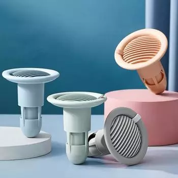 1 Set Drainage Deodorant Anti-Blocking Portable Filter Garbage Prevent Insect Durable Deodorant Anti-crack Reusable Deodorant Floor Drain for Bathroom серый