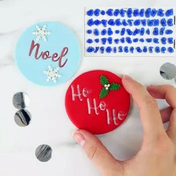 1 Set Letter Fondant Mould Alphabet Non-stick Plastic Multi-purpose Cake Decoration Mold Kitchen Supplies королевский синий
