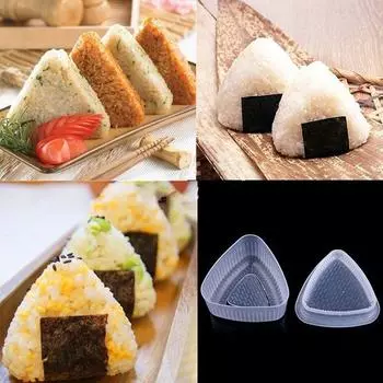 1 набор рисовых шариков Bento Press Maker Mold Треугольная форма Форма для суши Maker 2pcs/set