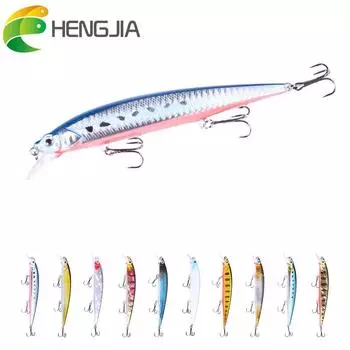 1 шт., 14 см, 18 г, приманки для рыбалки Pesca Minnow, приманка для глубоководного окуня, искусственный воблер, рыба, воблер, приманка для плавания, дайвинг, 3D глаза