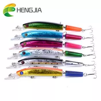 1 шт., 15 г, 4,2 см, шарнирная рыболовная приманка HENGJIA, пластиковый воблер, рыболовные снасти для гольяна