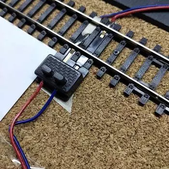 1 шт. 1:87 HO Scale Train Железнодорожная модель Материалы Моделирование Рельсы Распределительная коробка Трек Разветвители питания DIY Diorama Kits чёрный