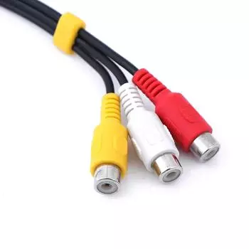 1 шт., 3,5 мм, мини-Aux, стерео, 3 RCA, женский аудио-видео AV-адаптер, кабель
