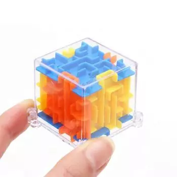 1 шт. 3D лабиринт, волшебный кубик, игрушки, детский подарок, шестисторонняя развивающая игрушка для мозга, игрушки-лабиринты с шарами, волшебный лабиринт, игра с мячом 1pcs