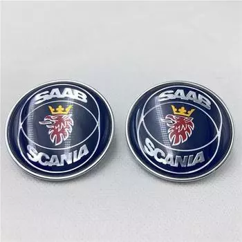 1 шт. 50 мм для SAAB SCANIA 9000 900 9-3 эмблема капот автомобиля передняя 3D наклейка значок авто аксессуары 5289897 4522884