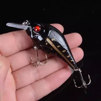 1 шт. 7,5 см 12 г жесткие приманки VIB рыболовные приманки для мелкой рыбы тройные крючки тонущие воблерные воблеры рыболовные снасти 3D глаза 1#