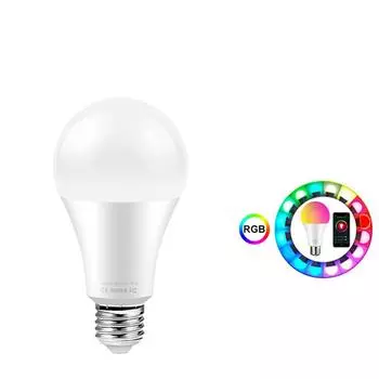 1 шт. 9 Вт E27 WIFI Смарт-лампочка Поддерживает Alexa и Google Home Assistant