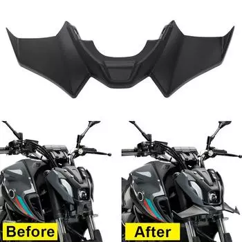 1 шт. ABS черный/углеродное волокно спойлер фары мотоцикла подходит для Yamaha MT-07 / MT-07 SP 2021-2023