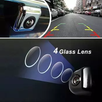 1 шт. Автомобильная камера заднего вида 170 градусов объектив Fisheye ночное видение HD Автомобильная камера заднего вида для грузовика Автомобильная камера X3E0