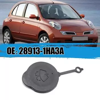 1 шт. автомобильные аксессуары крышка бачка стеклоочистителя омывателя лобового стекла крышка бутылки с водой крышка для Nissan Micra K13 2011-2016 чёрный