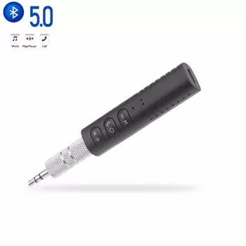 1 шт. беспроводной Bluetooth 5.0 приемник передатчик адаптер 3,5 мм разъем для автомобильной музыки аудио Aux A2dp наушники приемник громкой связи LM Bluetooth v5.0 чёрный