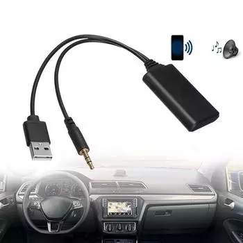 1 шт. Bluetooth-адаптер для радиокабеля, универсальный автомобильный Aux Bluetooth-приемник для музыки, автомобильное зарядное устройство, адаптер для BMW E90 E91 E92 C1F1 чёрный
