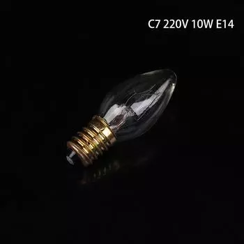 1 шт. C7 7 Вт/10 Вт E12/E14 теплые белые лампочки 110 В/220 В 55*22 мм рождественская люстра встраиваемая ловушка для блох соляная лампа свеча декоративная E14