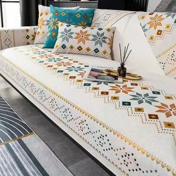 1 шт. Чехлы для дивана Bohemia, коврики для гостиной, нескользящие универсальные чехлы для диванных подушек, чехлы для домашних животных, детей, диванов, защитный чехол для домашнего декора 30x50 pillowcase 1pc