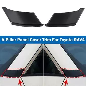 1 шт. черная накладка на переднюю стойку автомобиля для Toyota RAV4 2019-2024 1 PC Left