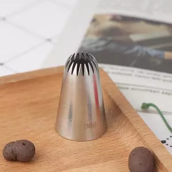 1 шт. DIY насадка для украшения тортов, 18-зубчатая трубка для выпечки, кухонные гаджеты, принадлежности для выпечки печенья, наконечник для труб из нержавеющей стали 304